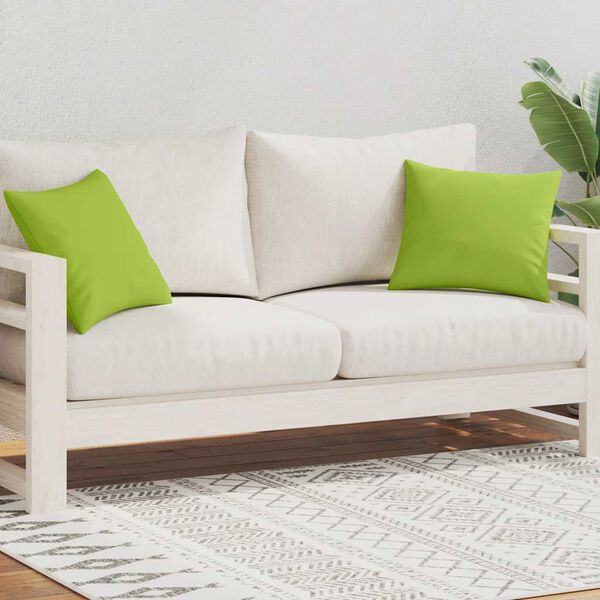 vidaXL Cuscini da Esterno 2 pz 45x45 cm Verde Mela