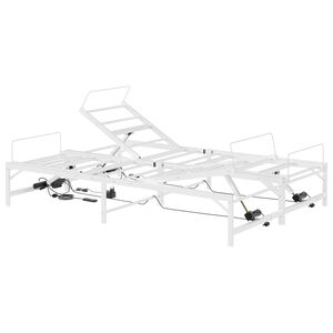 vidaXL Telaio Letto Elettrico Regolabile Bianco 120 x 190 cm Acciaio