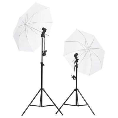 vidaXL Kit Studio Fotografico con Set di Luci, Fondale e Riflettore