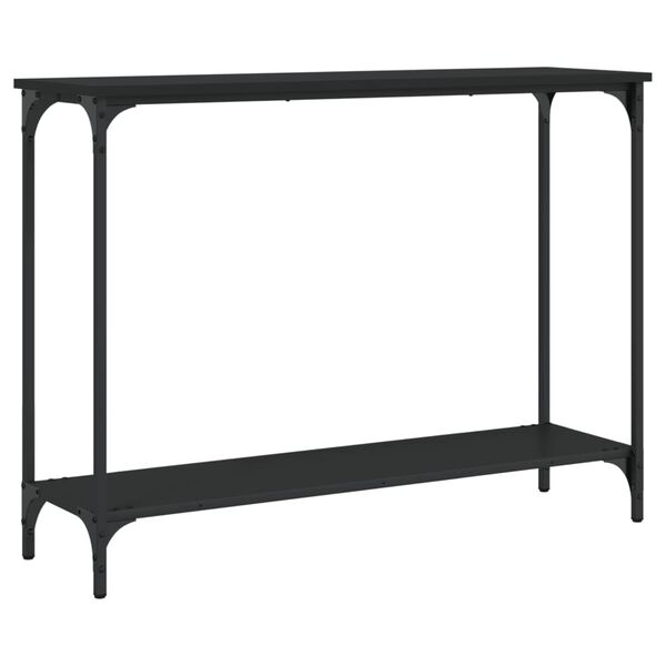 vidaXL Tavolino Consolle Nero 101x30,5x75 cm in Legno Multistrato