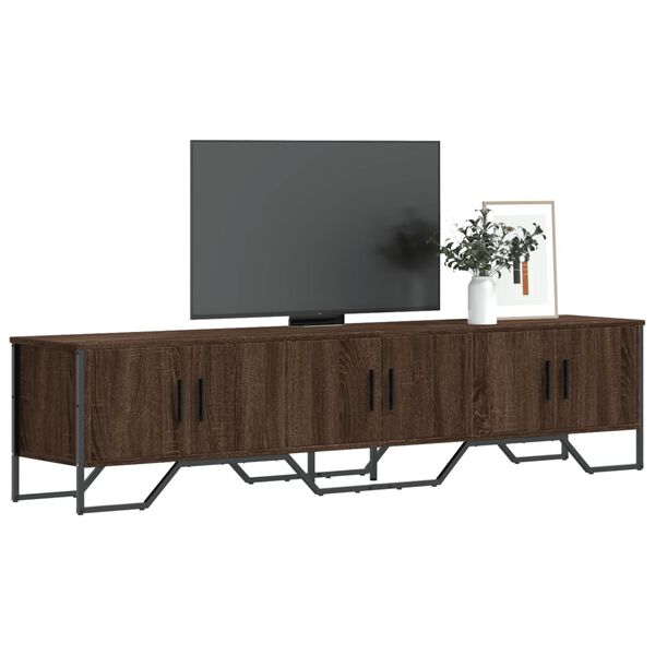 vidaXL Mobile Porta TV Rovere Marrone 180x34x41cm in Legno Multistrato