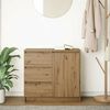 vidaXL Credenza con Cassetto Rovere Artigianale 71x35x65 cm Truciolato