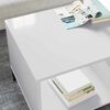 vidaXL Tavolino da salotto con cassetto Bianco Lucido 90 x 49 x 46 cm