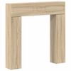 vidaXL Cornice per camino Rovere Sonoma 102 x 18 x 100,5 cm