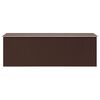 vidaXL Casetta da Giardino 257x489x181 cm in Metallo Marrone