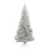 vidaXL Albero di Natale con 300 LED con supporto Argento 240 cm PET