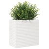 vidaXL Fioriera da Giardino Bianca 70x40x68,5cm Legno Massello di Pino