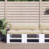 vidaXL Cuscini per Pallet 2 pz Beige in Tessuto