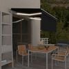 vidaXL Tenda Automatica con Sensore Vento Parasole 3,5x2,5 m Antracite