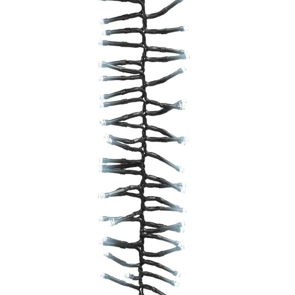 vidaXL Stringa di Luce LED con 400 Luci LED Bianco Freddo 7,4 m in PVC