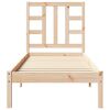 vidaXL Giroletto in Legno Massello 75x190 cm Small Single