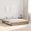 vidaXL Struttura letto con contenitore Rovere artigianale 180 x 200 cm