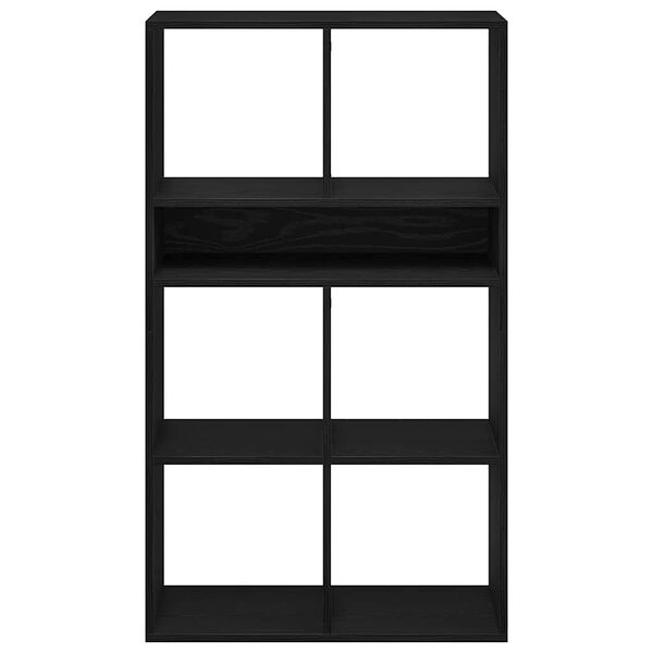 vidaXL Libreria Nera 66x31x112 cm in Legno Multistrato