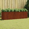 vidaXL Fioriera Rialzata da Giardino 280x80x80 cm in Acciaio Corten