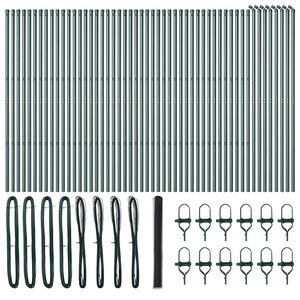 vidaXL Palo della recinzione Grigio