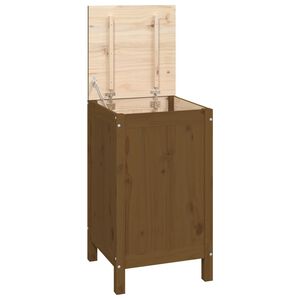 vidaXL Contenitore per Bucato Ambra 44x44x76 cm Legno Massello Pino