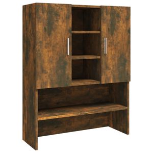 vidaXL Mobile per Lavatrice Rovere Fumo 70,5x25,5x90 cm