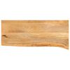 vidaXL Piano Tavolo Bordi Vivi 80x40x3,8 cm in Legno Massello di Mango