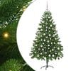 vidaXL Albero di Natale con 300 LED con supporto Verde 180 cm PE