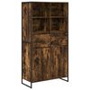 vidaXL Credenza Quercia Fumosa 81 x 36 x 150.5 cm Legno ingegnerizzato