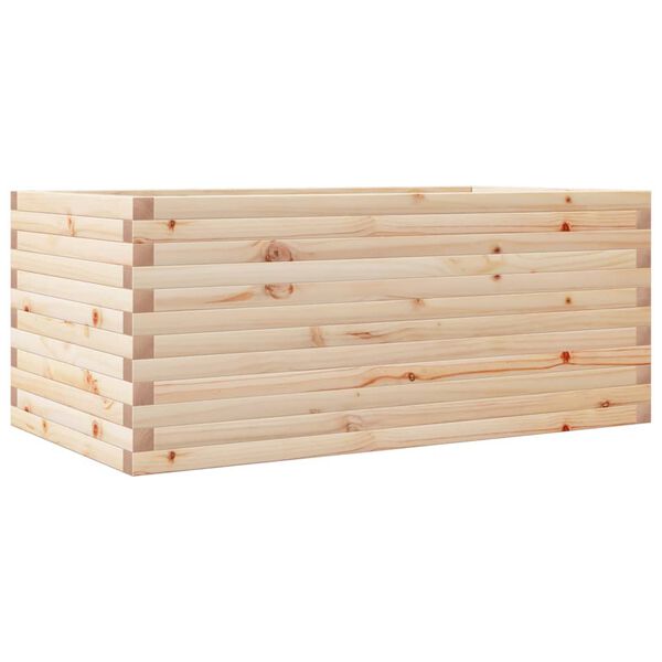 vidaXL Fioriera da Giardino 110x60x46 cm in Legno Massello di Pino
