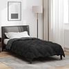 vidaXL Duvet Invernale Nero e antracite 220 x 135 cm Microfibra