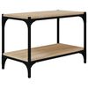 vidaXL Mobile TV Rovere Sonoma 60x33x41 cm Legno Multistrato e Acciaio