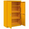 vidaXL Armadio 2 pcs Giallo senape 90 x 40 x 140 cm Acciaio