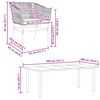 vidaXL Set da Pranzo da Giardino 9 pz con Cuscini Polyrattan Vetro