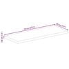 vidaXL Piano per Tavolo 70x20x3,8cm Rettangolare Legno di Mango Grezzo