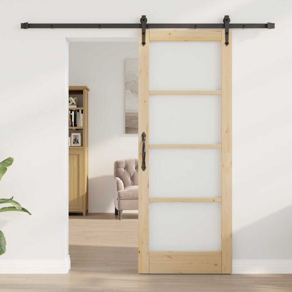 vidaXL Porta scorrevole ORKDAL Naturale 78 x 202 cm