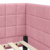 vidaXL Cornice del letto ad angolo Rosa 90 cm x 200 cm Velluto