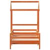 vidaXL Giroletto con Tetto Cera 90x200 cm Legno Massello Pino