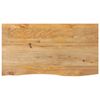 vidaXL Piano Tavolo Bordi Vivi 110x60x2,5cm in Legno Massello di Mango