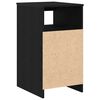 vidaXL Cassettiera Rovere Nero 40x50x76 cm in Legno Multistrato