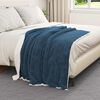 vidaXL Coperta Blu navy 130 x 150 cm Panno
