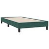 vidaXL Giroletto a Molle senza Materasso Verde Scuro 100x210cm Velluto