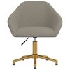 vidaXL Sedie da Pranzo Girevoli 4 pz Grigio Chiaro in Velluto