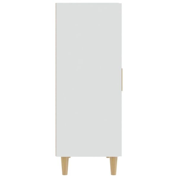 vidaXL Credenza Bianca 70x34x90 cm in Legno Multistrato
