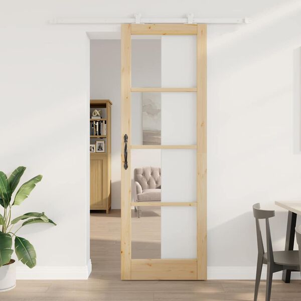 vidaXL Porta scorrevole ORKDAL Naturale 78 x 232 cm