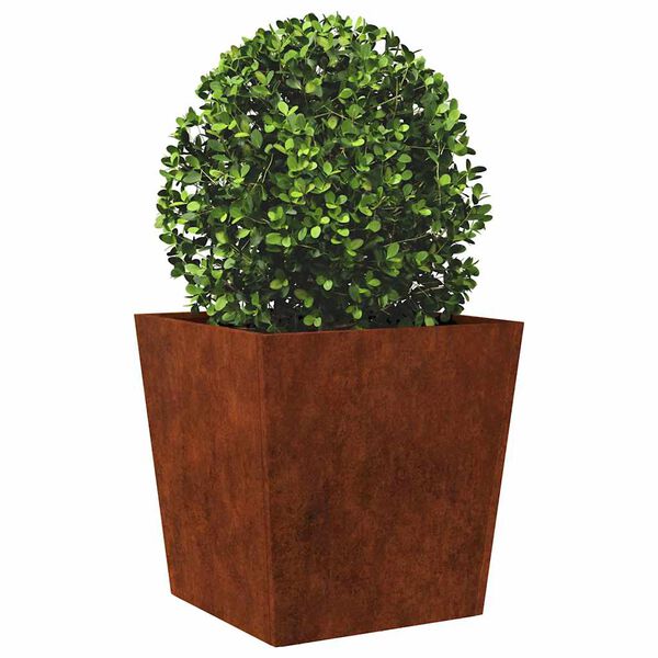 vidaXL Fioriere da Giardino 2 pz 50x50x50 cm in Acciaio Corten