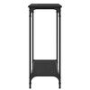 vidaXL Tavolo consolle con lo scaffale Rovere nero 101 x 30.5 x 75 cm