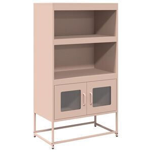 vidaXL Credenza Rosa 68x39x123 cm in Acciaio
