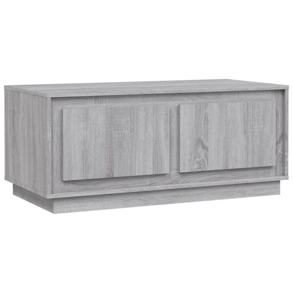 vidaXL Tavolino da Salotto Grigio Sonoma 102x50x44cm Legno Multistrato