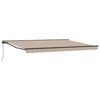 vidaXL Tettuccio Elettrico Retrattile Beige e Antracite 4 x 2 m
