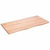 vidaXL Ripiano Muro Marrone Chiaro 100x50x2cm Massello Rovere Trattato