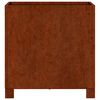 vidaXL Fioriere con Gambe 2pz Ruggine 40x40x40 cm Acciaio Corten