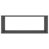 vidaXL Mensole Parete a Cubo 6pz Grigie 60x15x23 cm Legno Multistrato