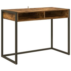 vidaXL Scrivania Quercia Fumosa Legno ingegnerizzato 100 x 50 x 75 cm