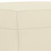 vidaXL Poggiapiedi Crema 70x55x41 cm in Similpelle